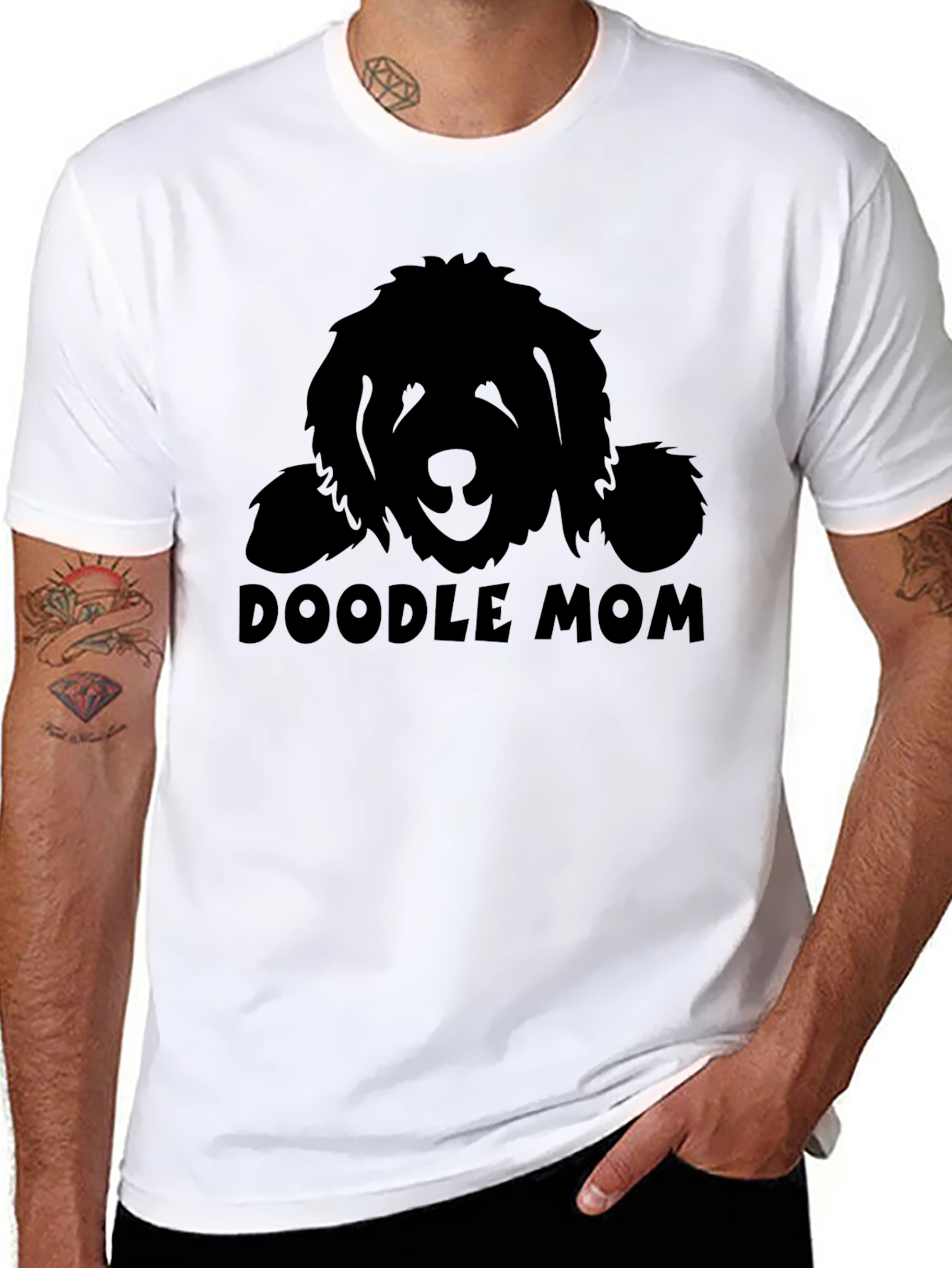 Doodle Mom Black T-Shirt