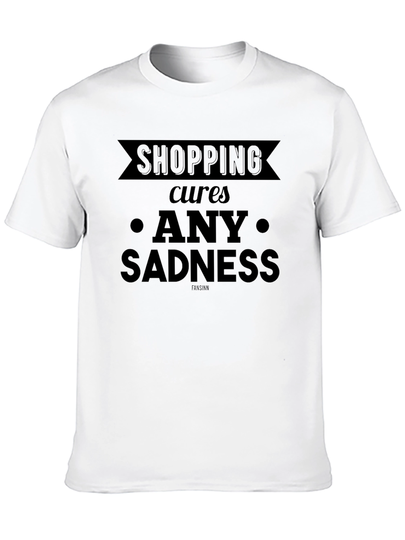 Shopping Cures Any Sadness Graphic T-Shirt