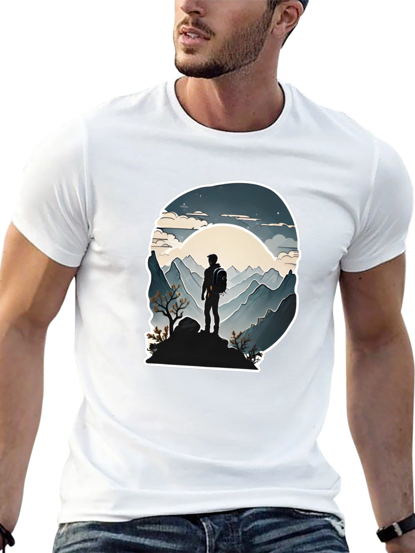 Mountain Hiker Graphic Tee - Adventure Awaits