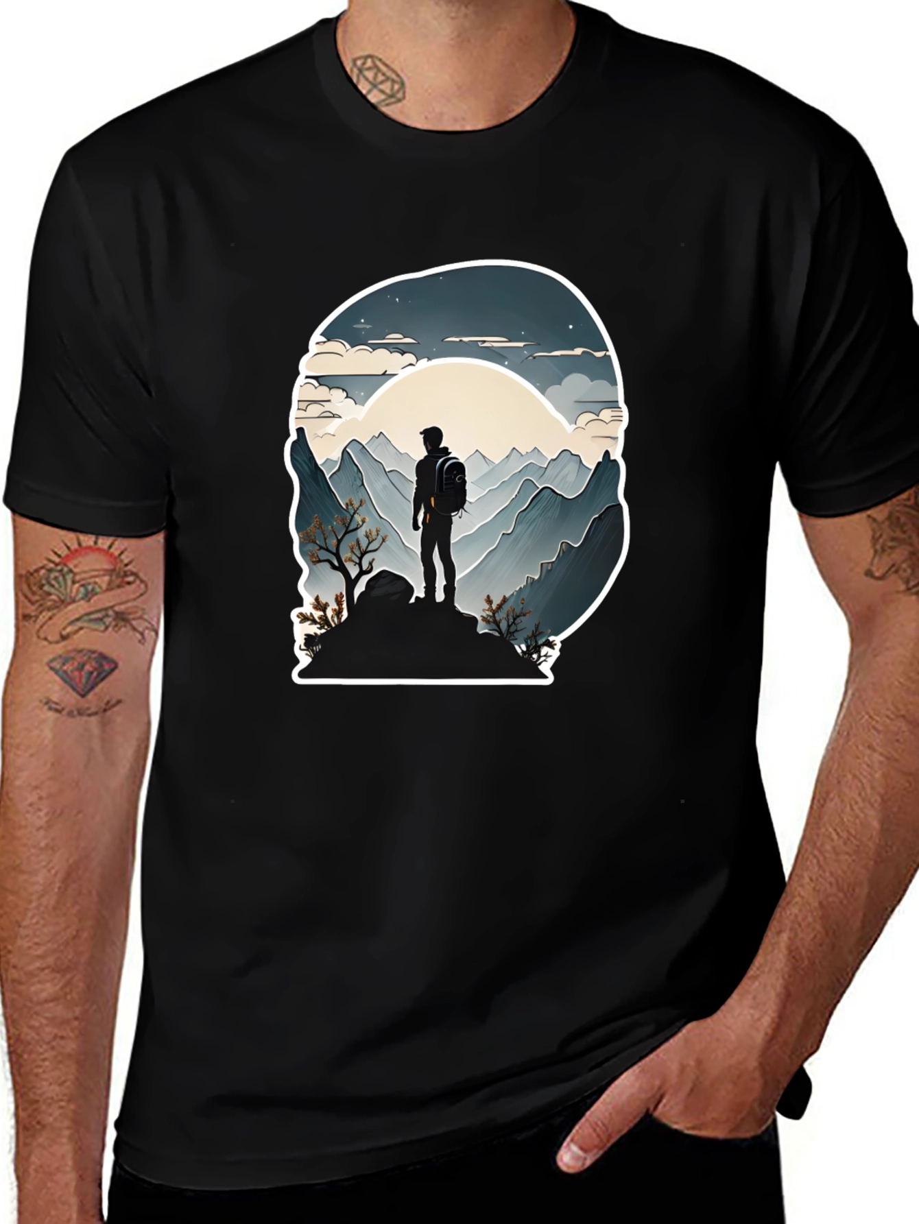 Mountain Hiker Graphic Tee - Adventure Awaits