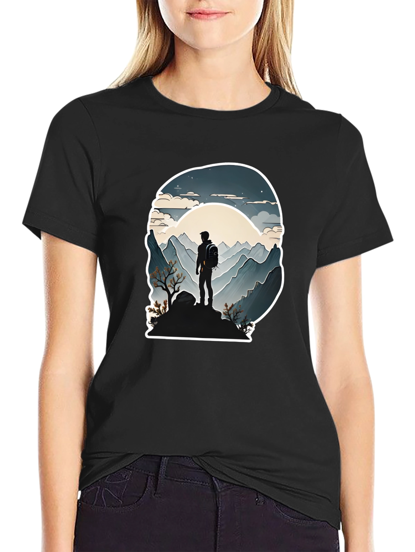 Mountain Hiker Graphic Tee - Adventure Awaits