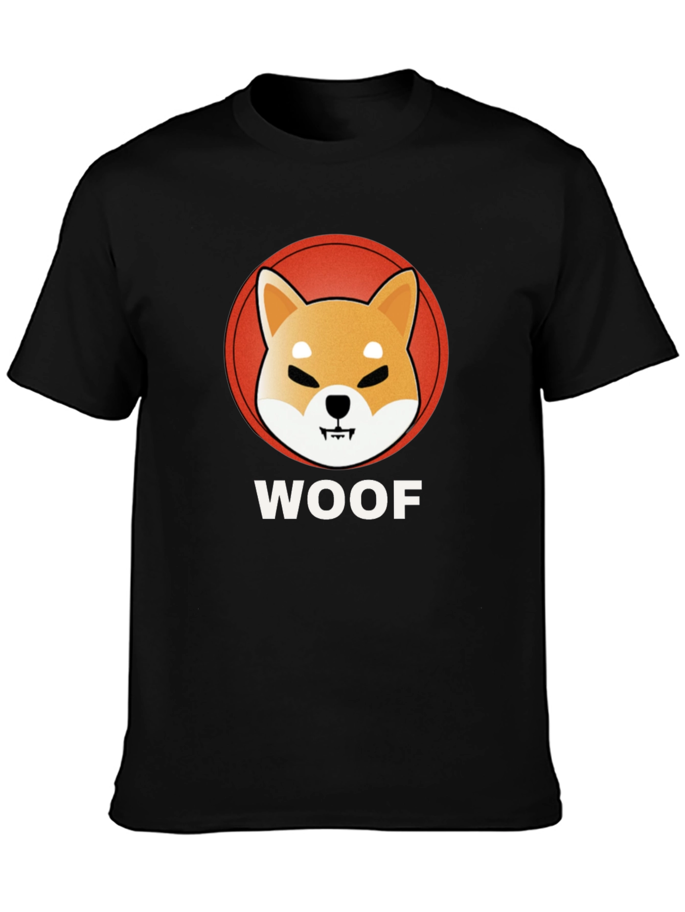 Woof Shiba Inu T-Shirt - Crypto Dog Tee