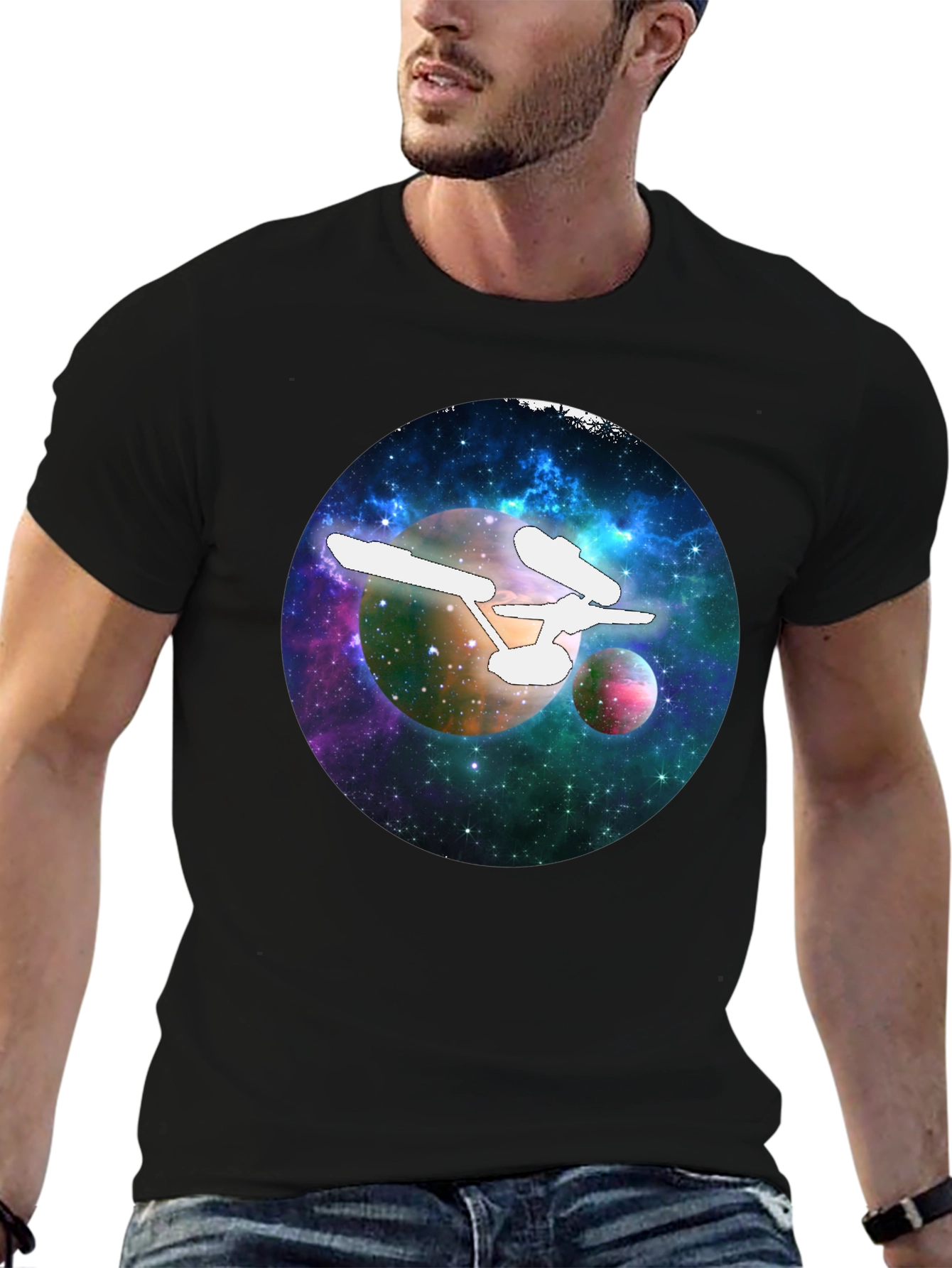 Star Trek Galaxy Black T-Shirt