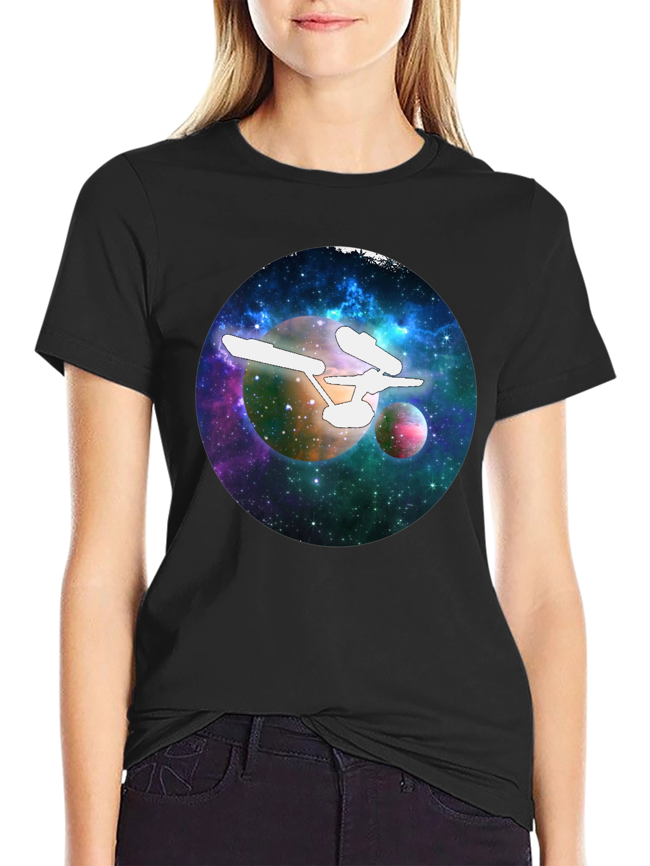 Star Trek Galaxy Black T-Shirt
