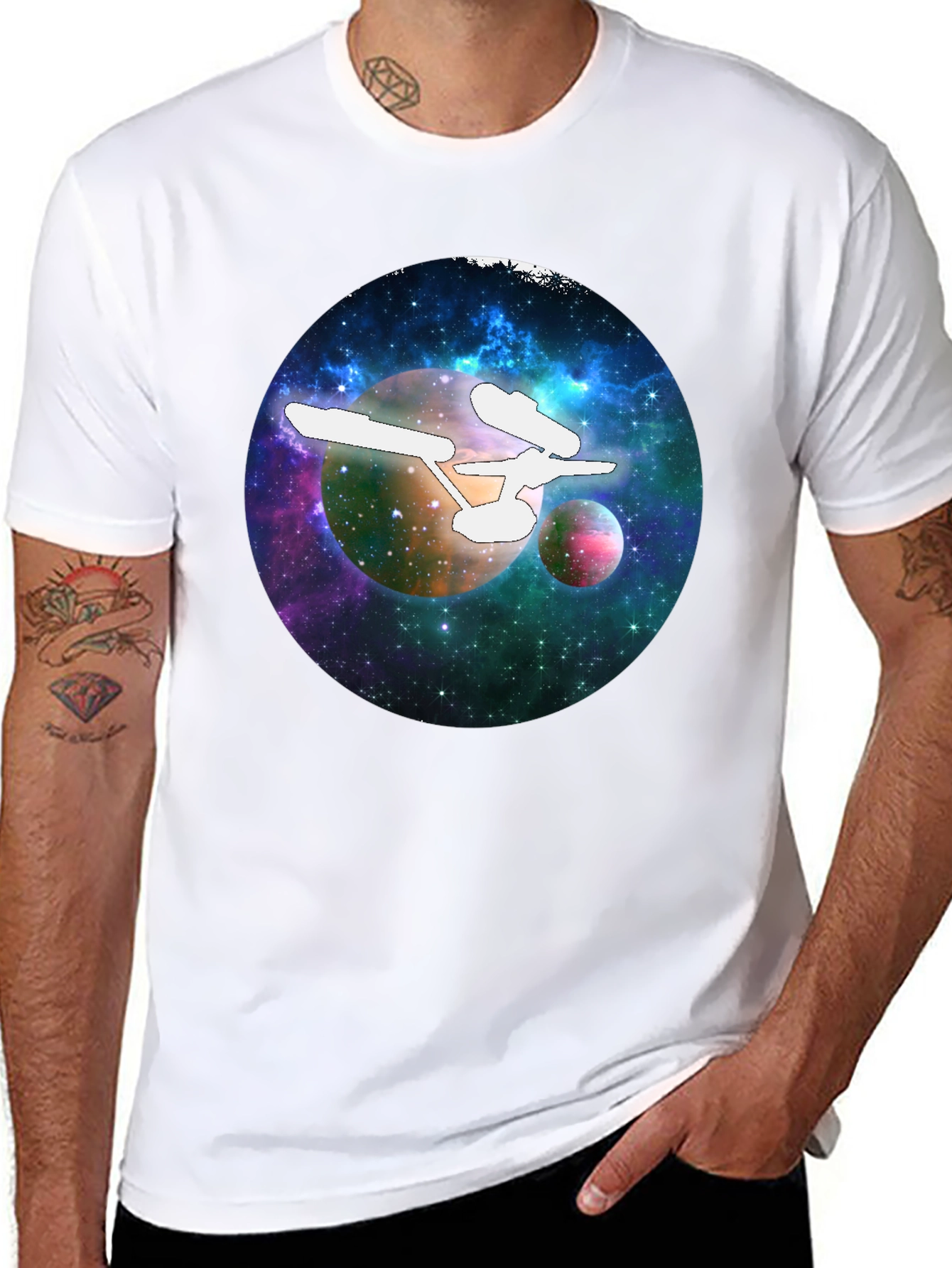 Star Trek Galaxy Black T-Shirt