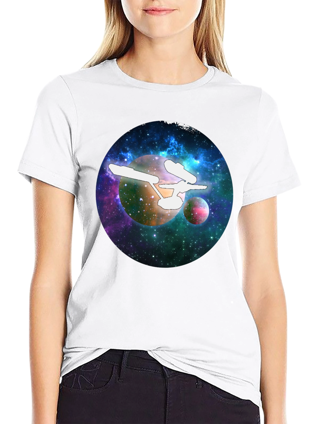 Star Trek Galaxy Black T-Shirt