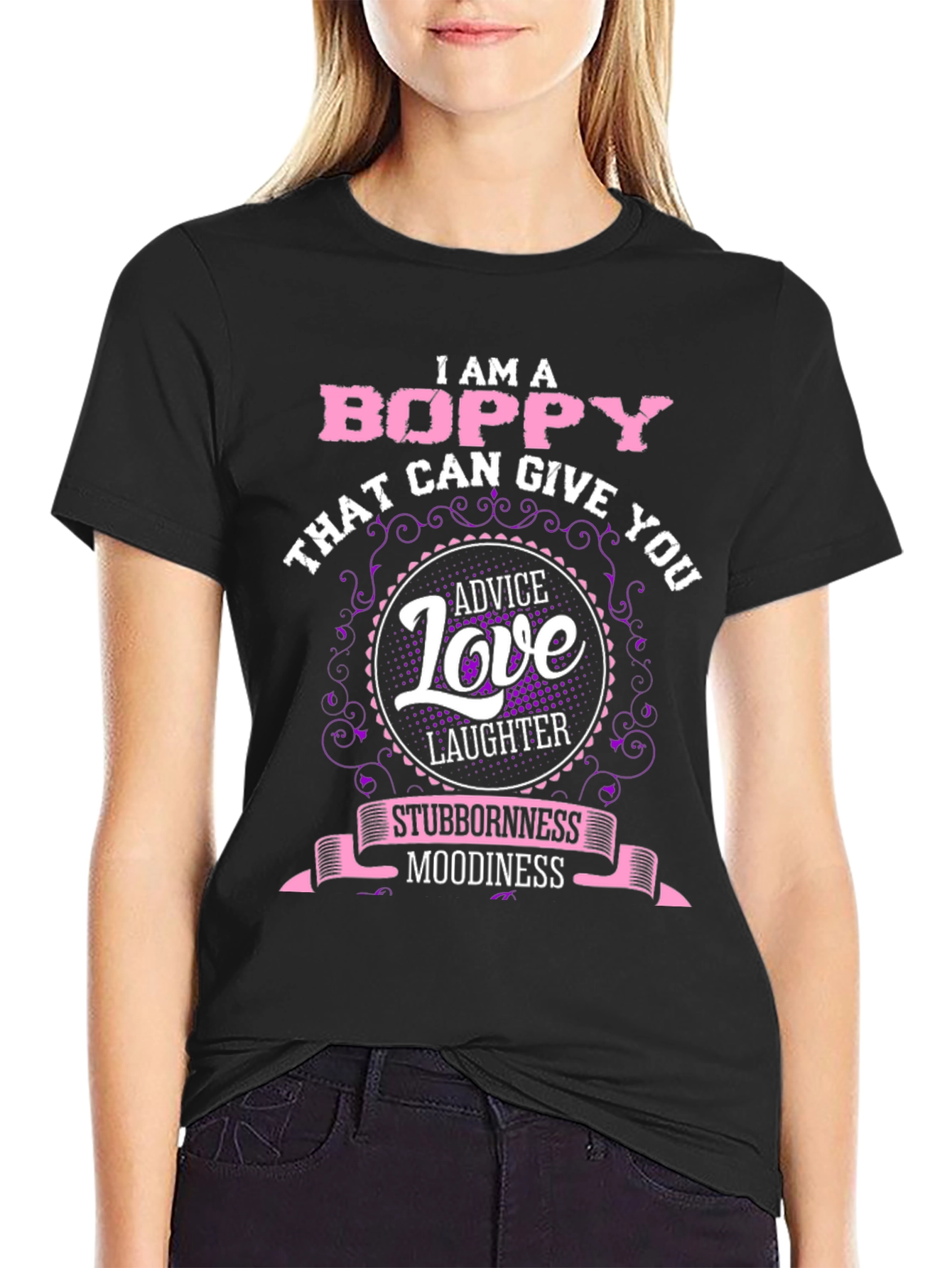 Boppy T-Shirt: Advice Love Laughter
