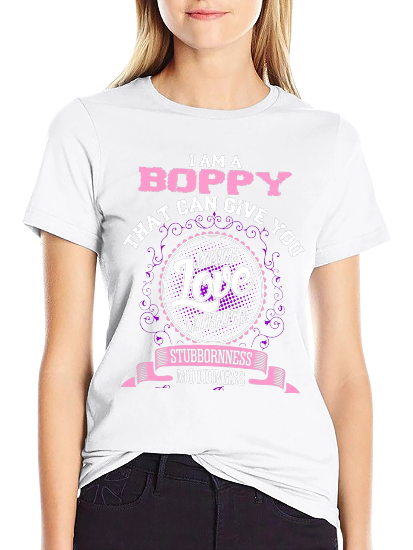 Boppy T-Shirt: Advice Love Laughter