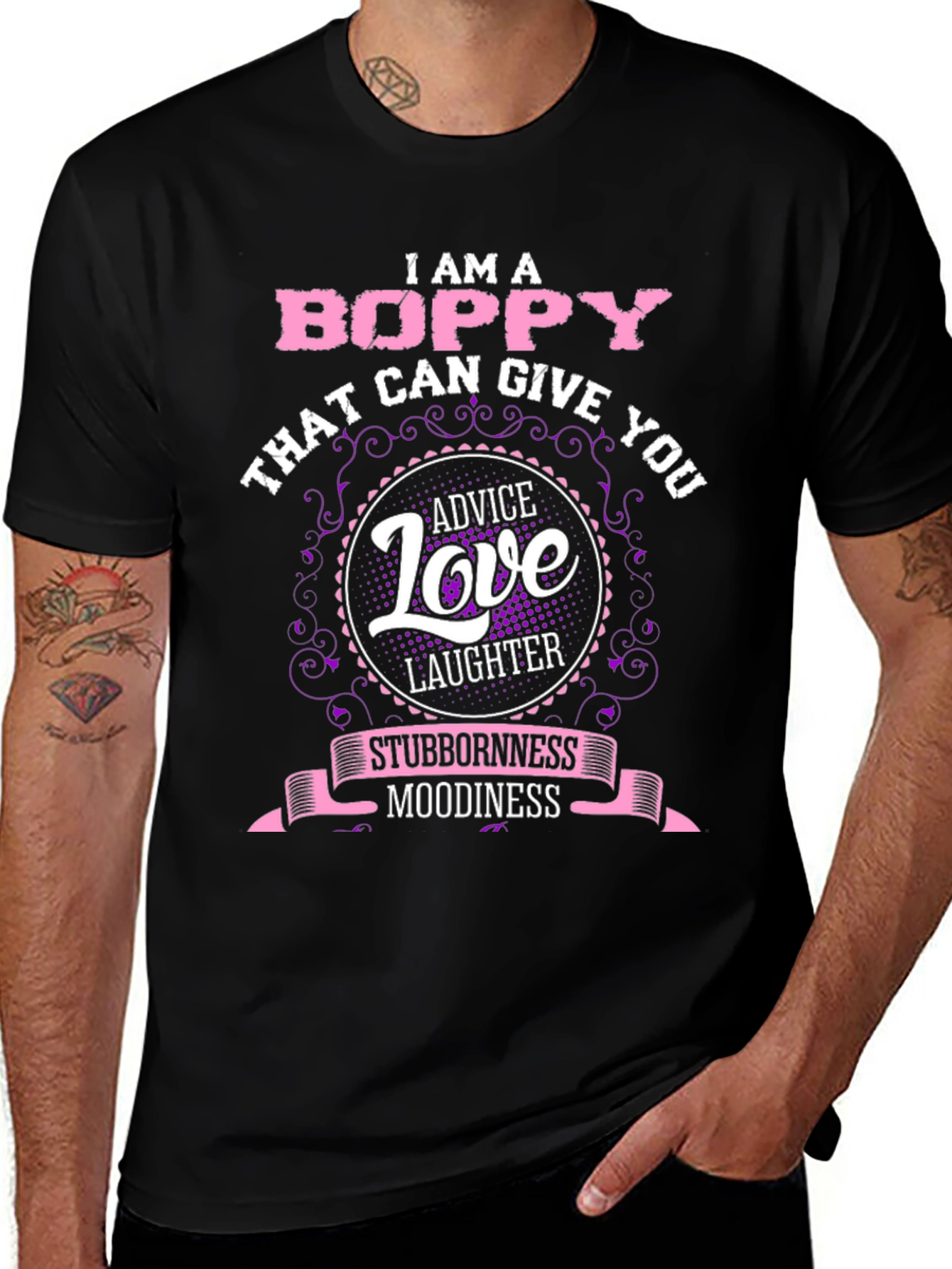 Boppy T-Shirt: Advice Love Laughter