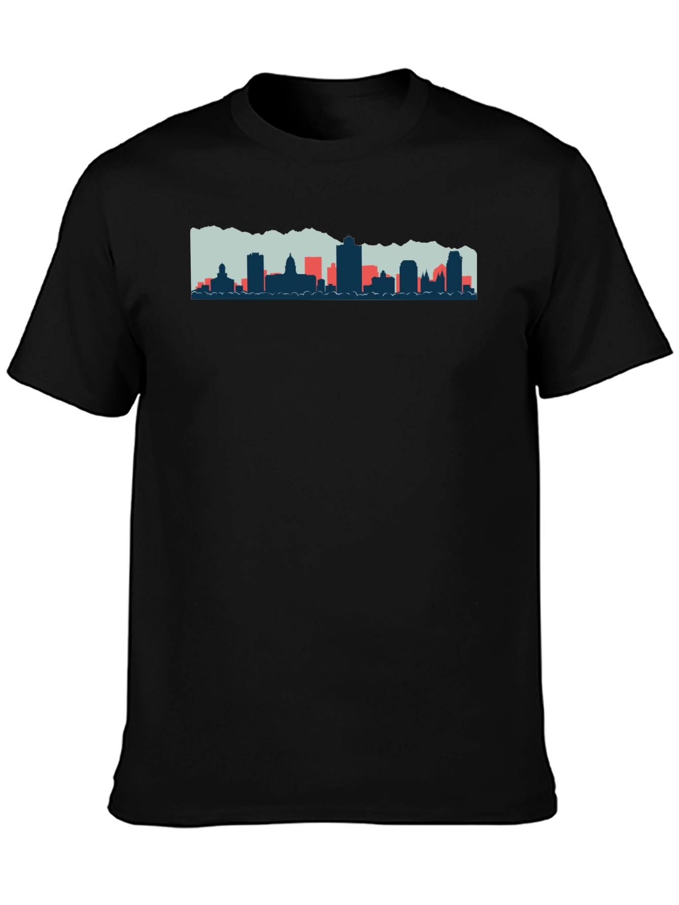 Cityscape Graphic Tee - Mens Black T-Shirt