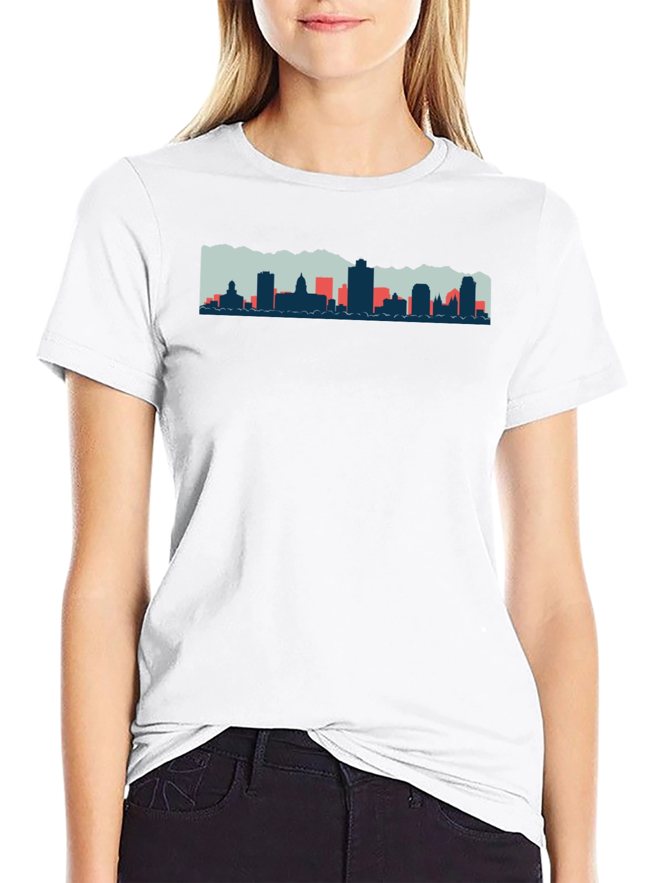 Cityscape Graphic Tee - Mens Black T-Shirt