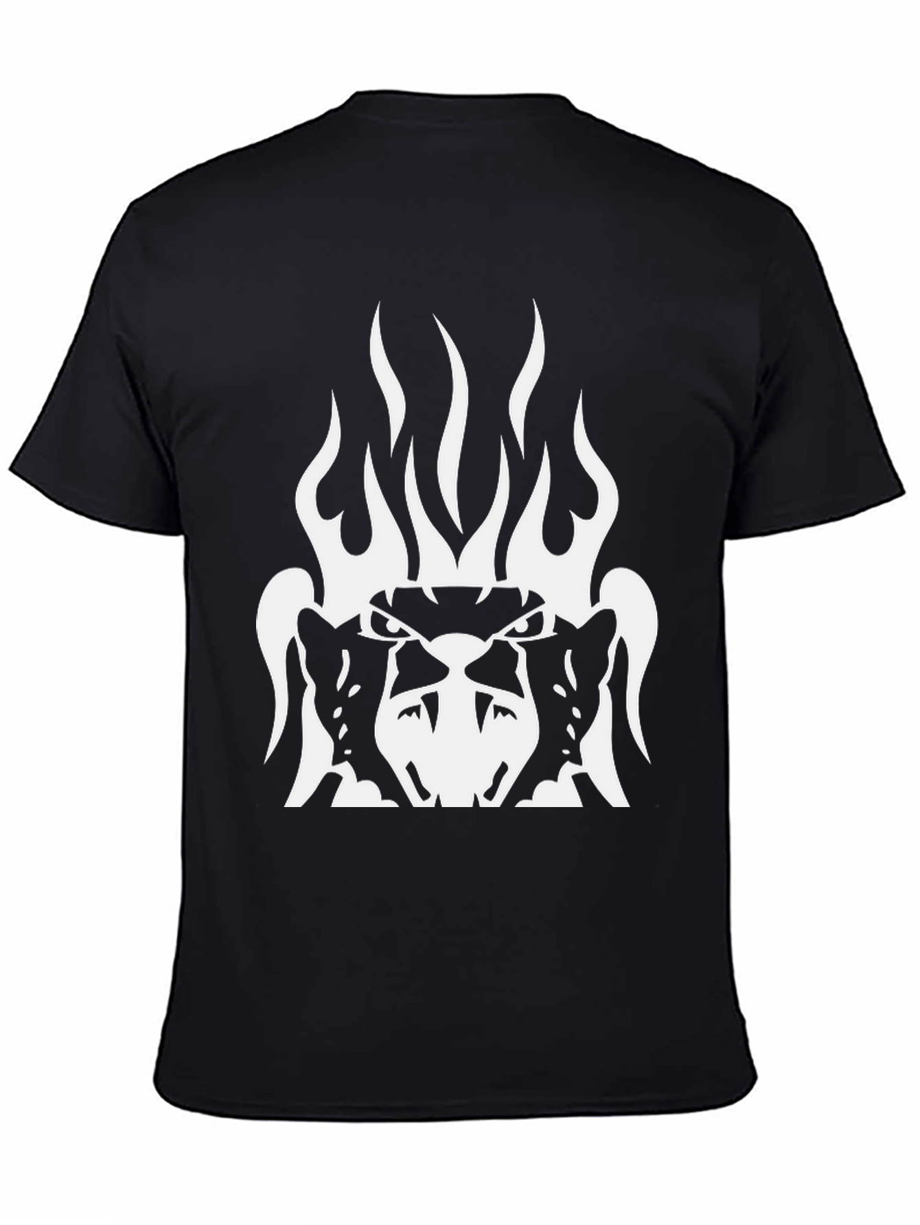 Fiery Beast Graphic Tee - Black