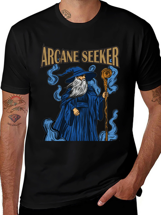 Arcane Seeker T-Shirt Wizard Graphic Tee