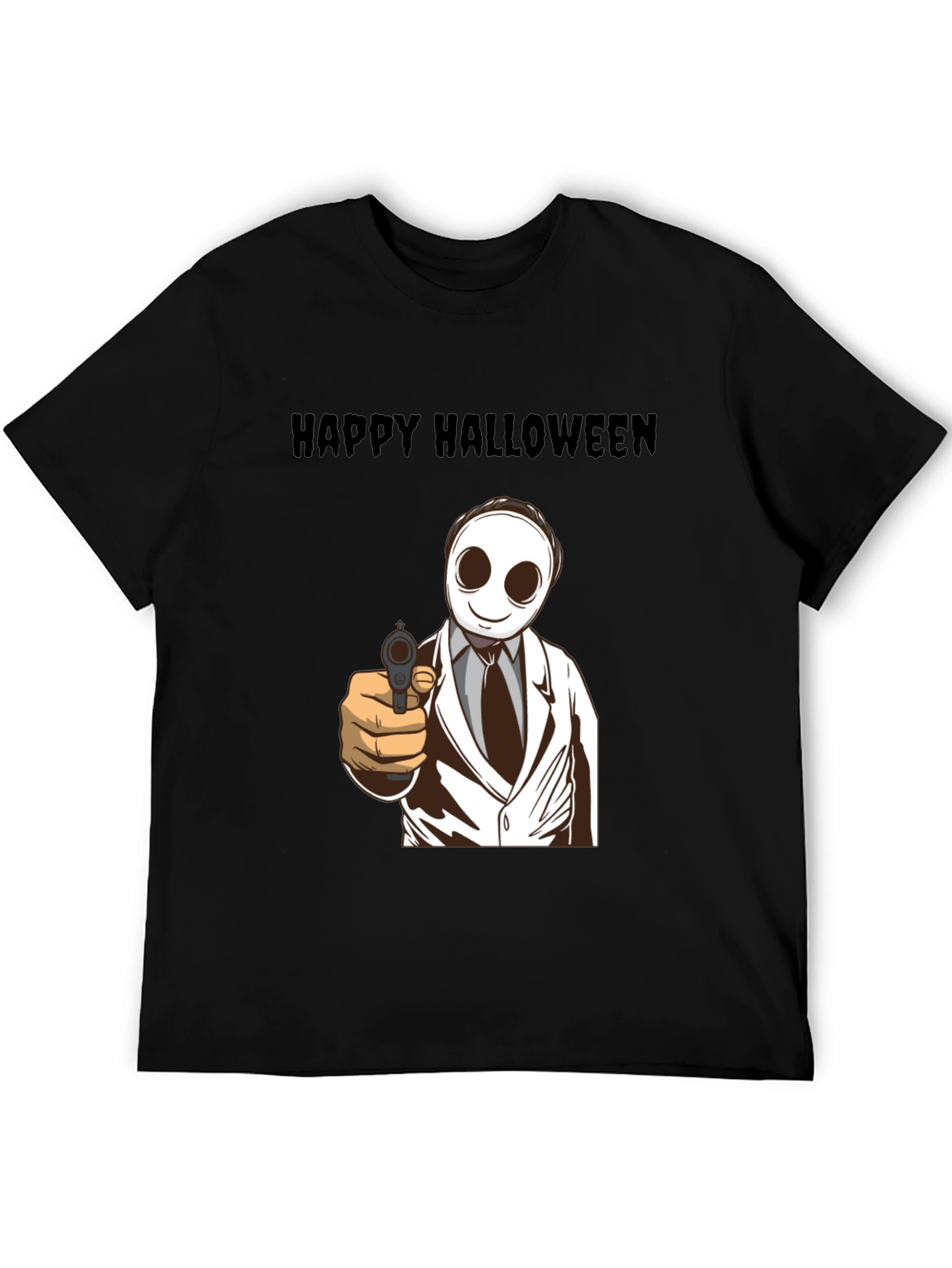 Happy Halloween Masked Character T-Shirt