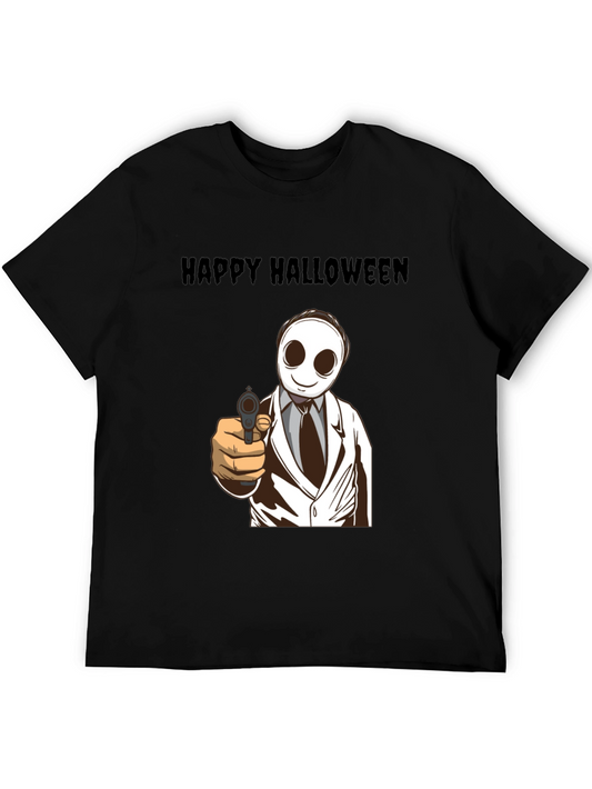 Happy Halloween Masked Character T-Shirt