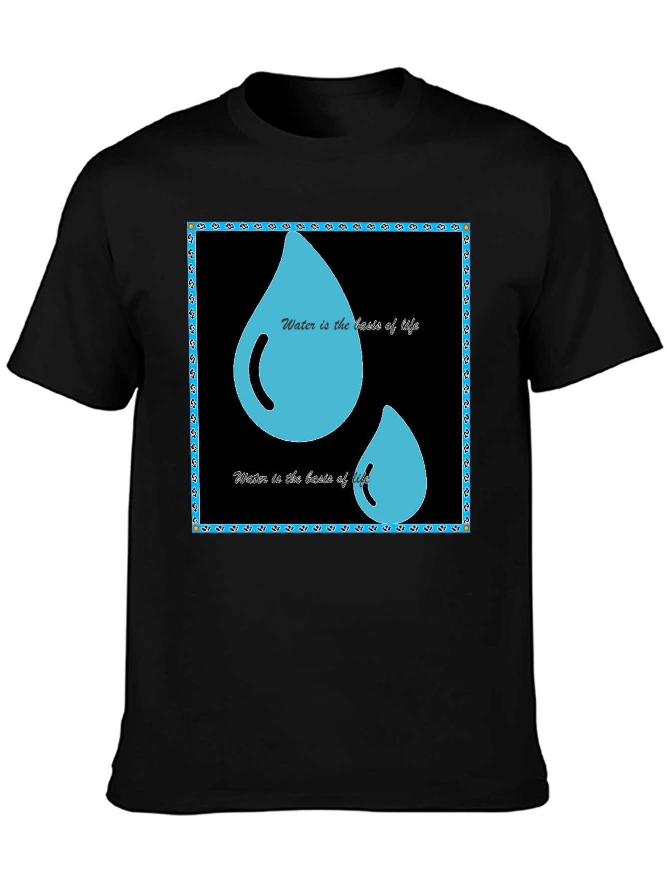 Water is Life T-Shirt - Black Graphic Tee