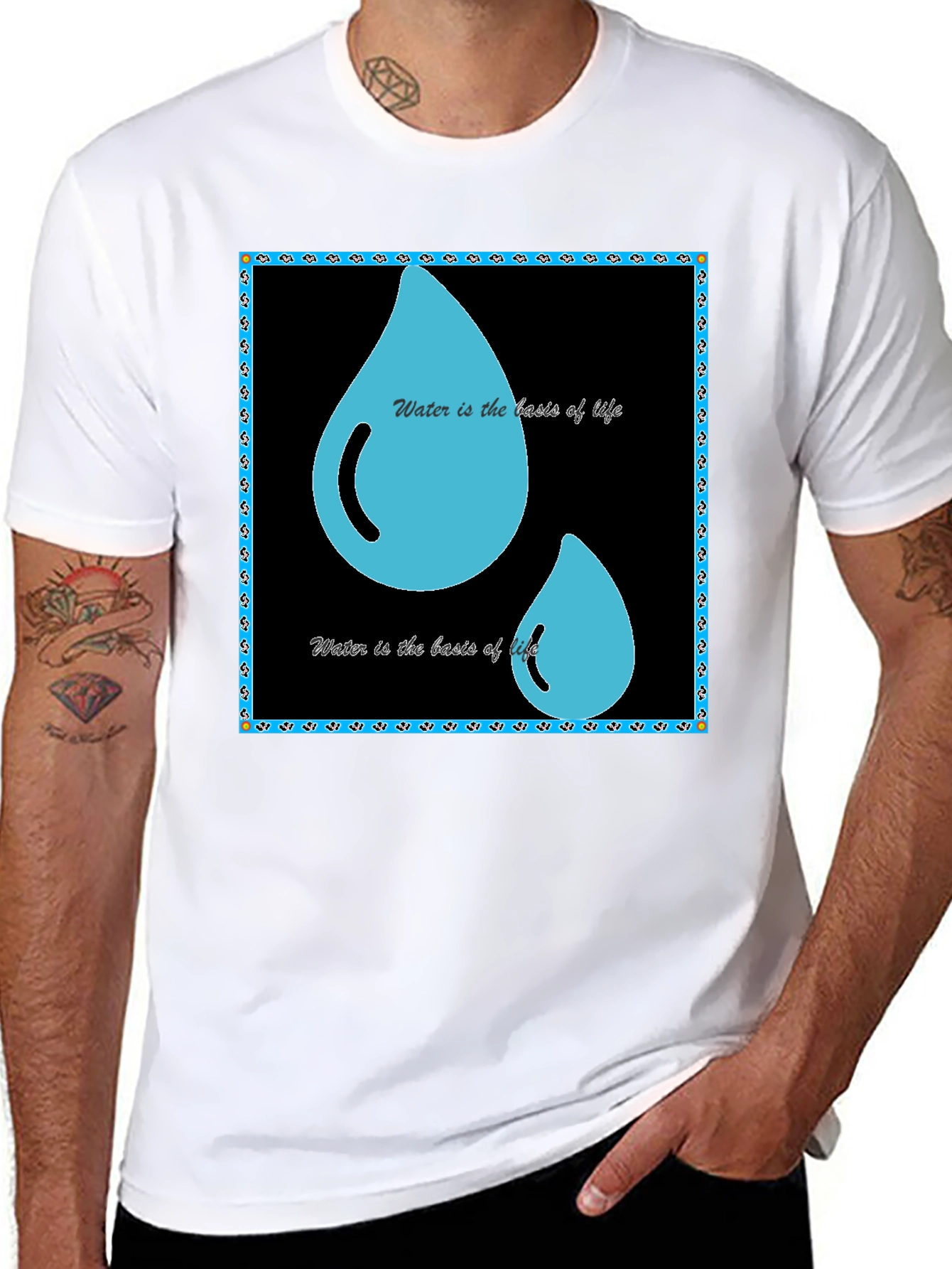 Water is Life T-Shirt - Black Graphic Tee