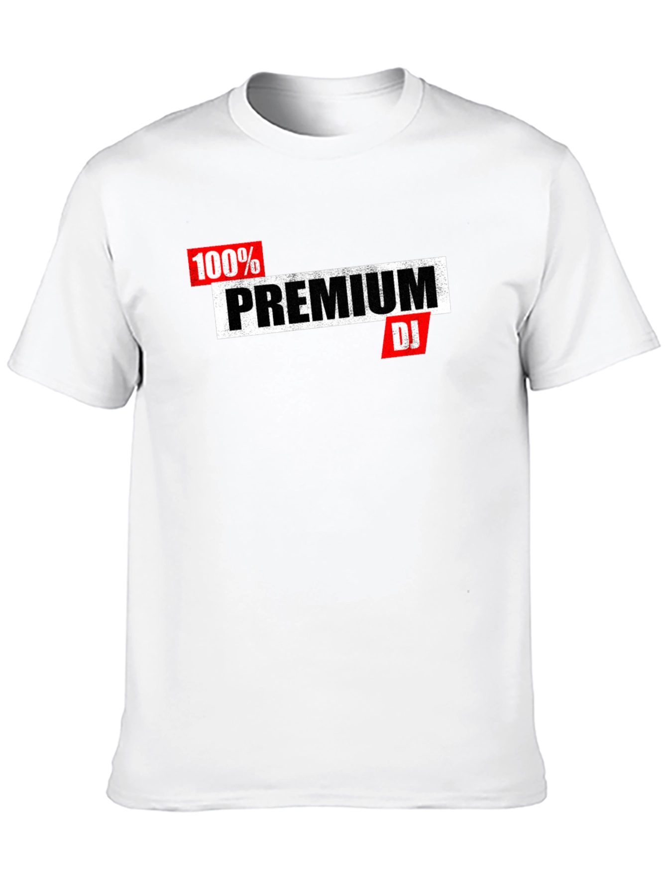 Premium DJ Graphic Tee - Black Cotton Blend