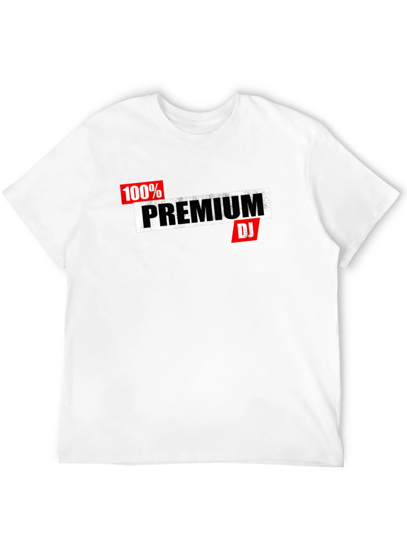 Premium DJ Graphic Tee - Black Cotton Blend