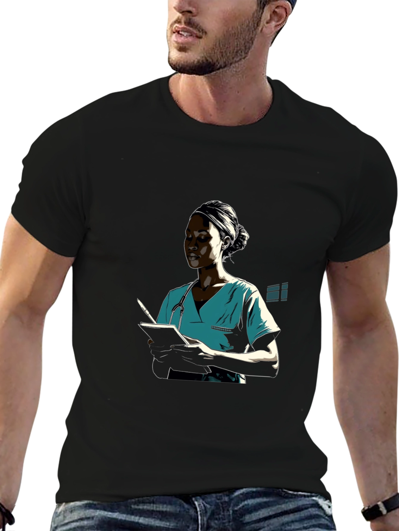 Nurse Graphic Tee - Unisex Cotton T-Shirt