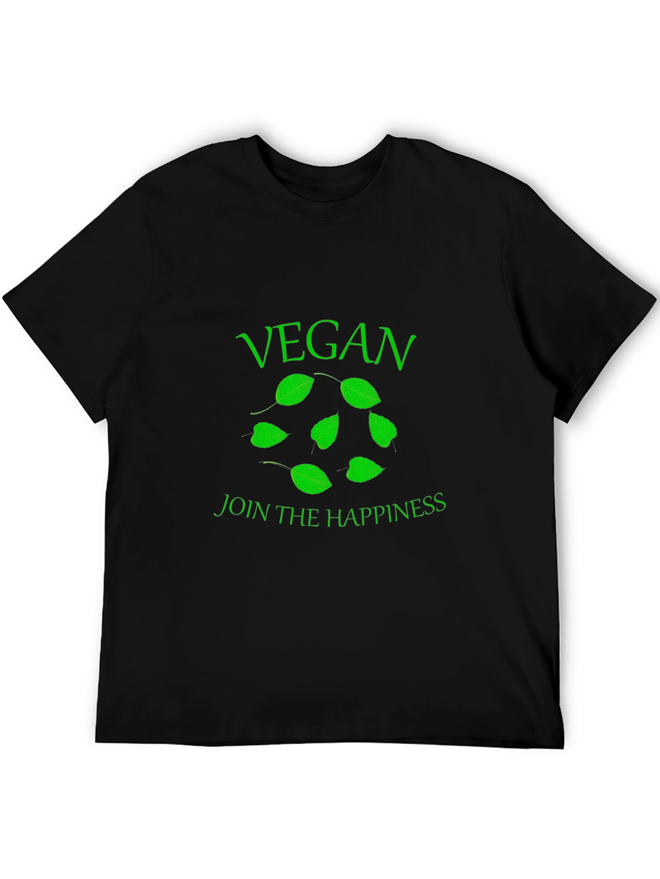 Vegan Happiness Black T-Shirt