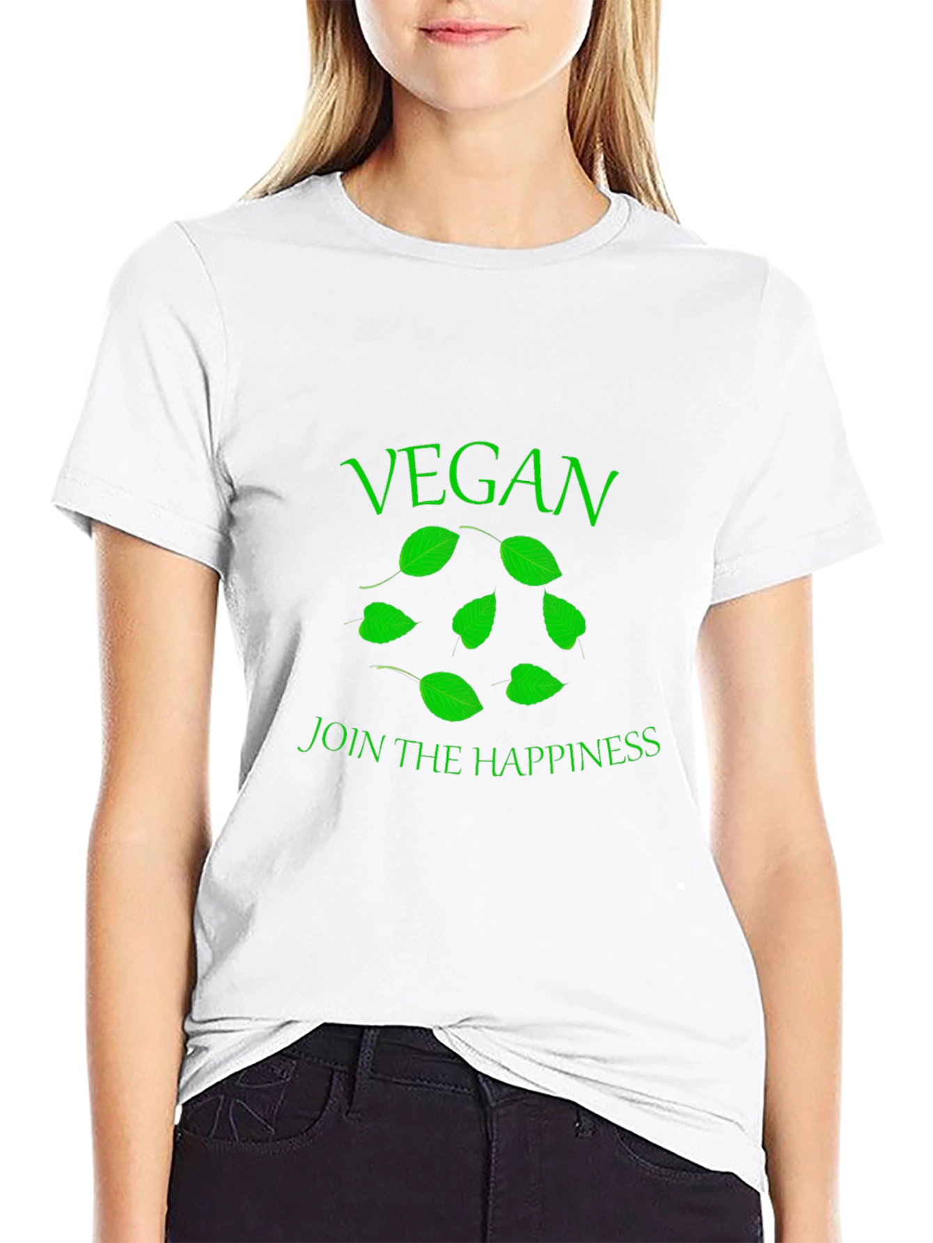 Vegan Happiness Black T-Shirt