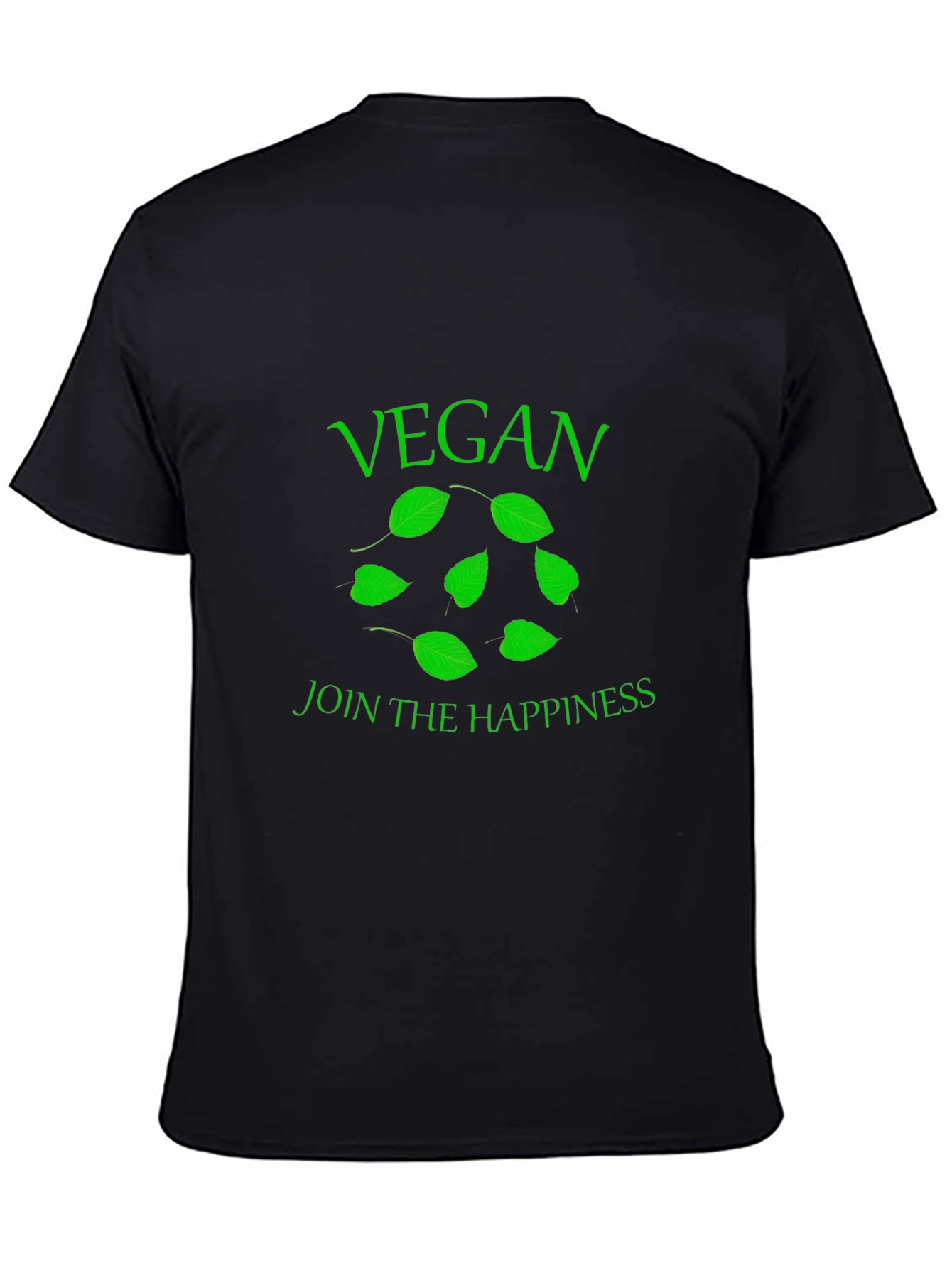 Vegan Happiness Black T-Shirt