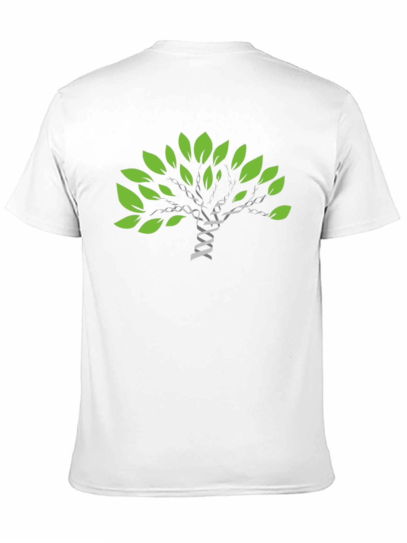 DNA Tree Graphic Print Black T-Shirt