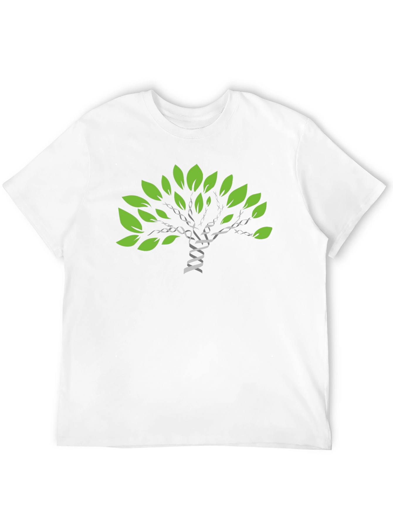 DNA Tree Graphic Print Black T-Shirt