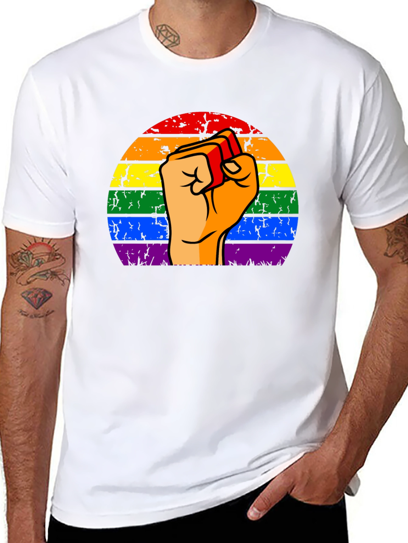 Pride Fist Black T-Shirt