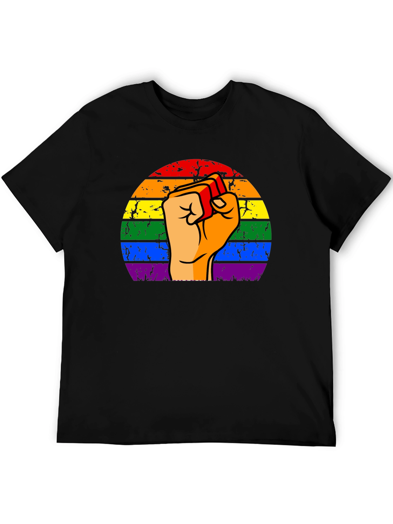 Pride Fist Black T-Shirt