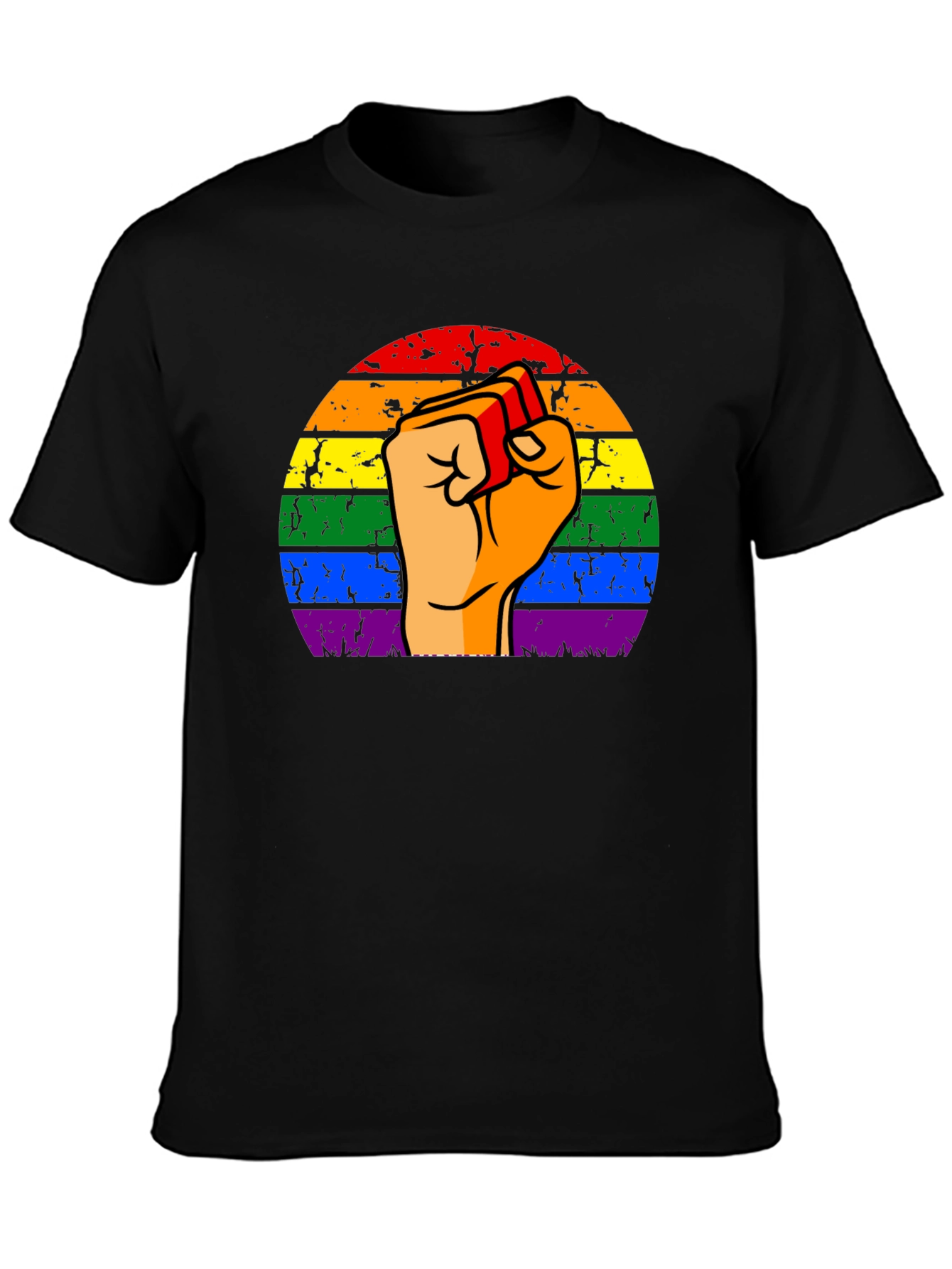 Pride Fist Black T-Shirt