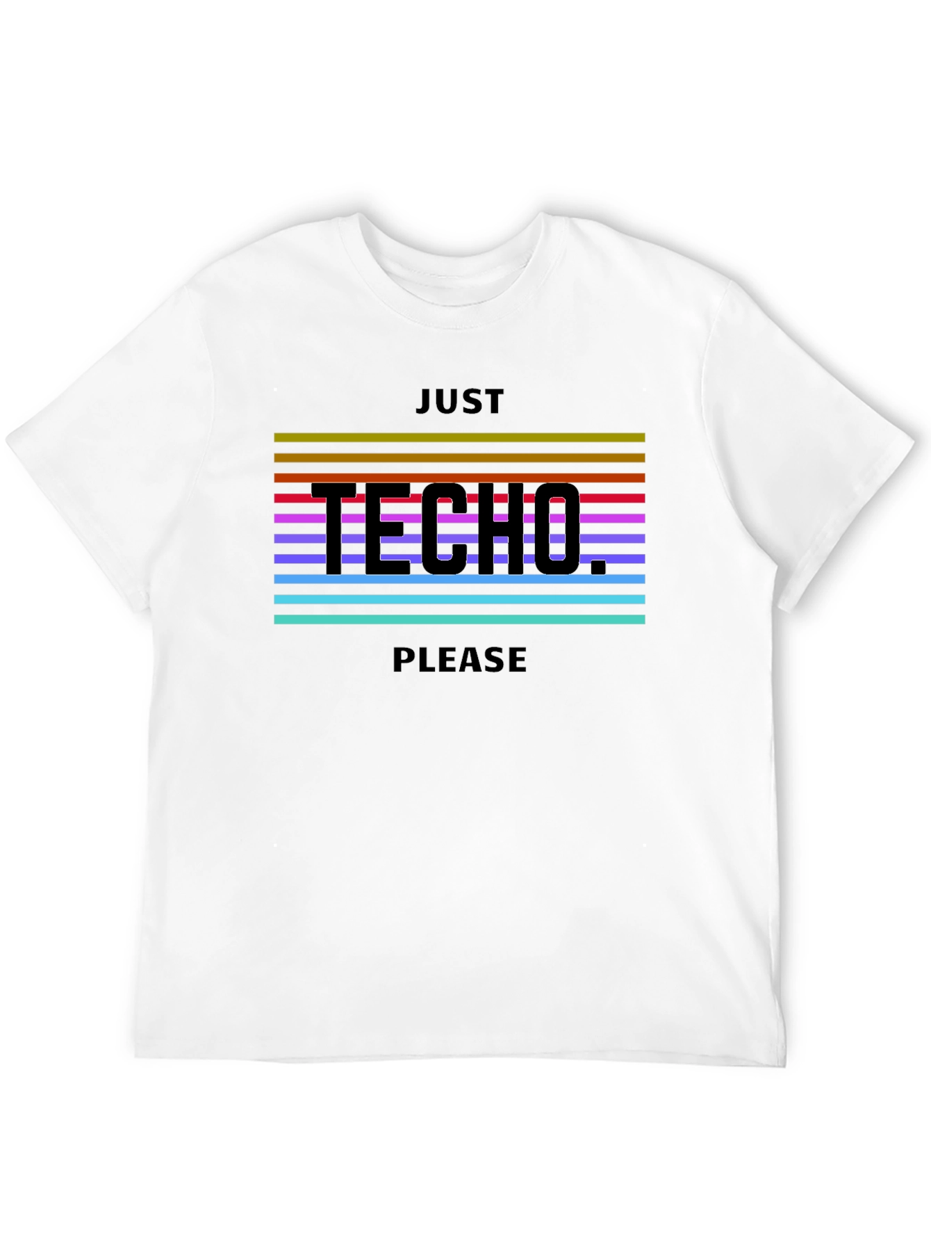 Just Techno Please Black T-Shirt