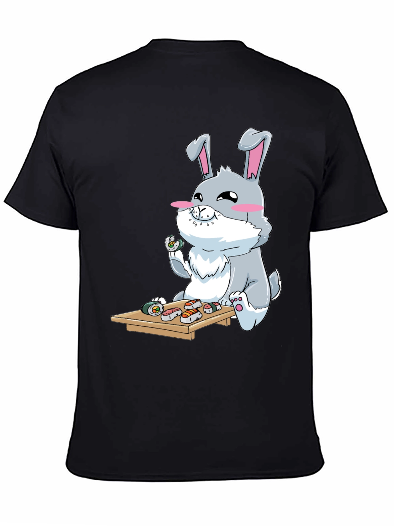 Sushi Loving Bunny Graphic T-Shirt