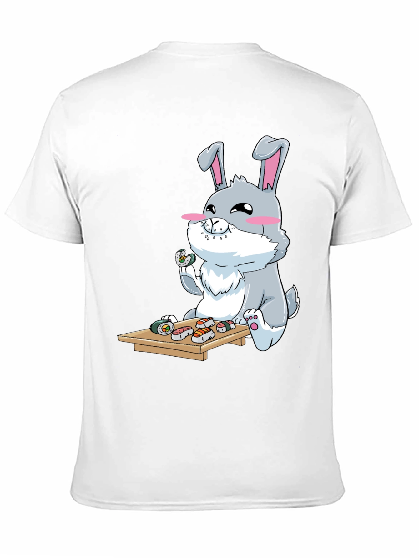 Sushi Loving Bunny Graphic T-Shirt