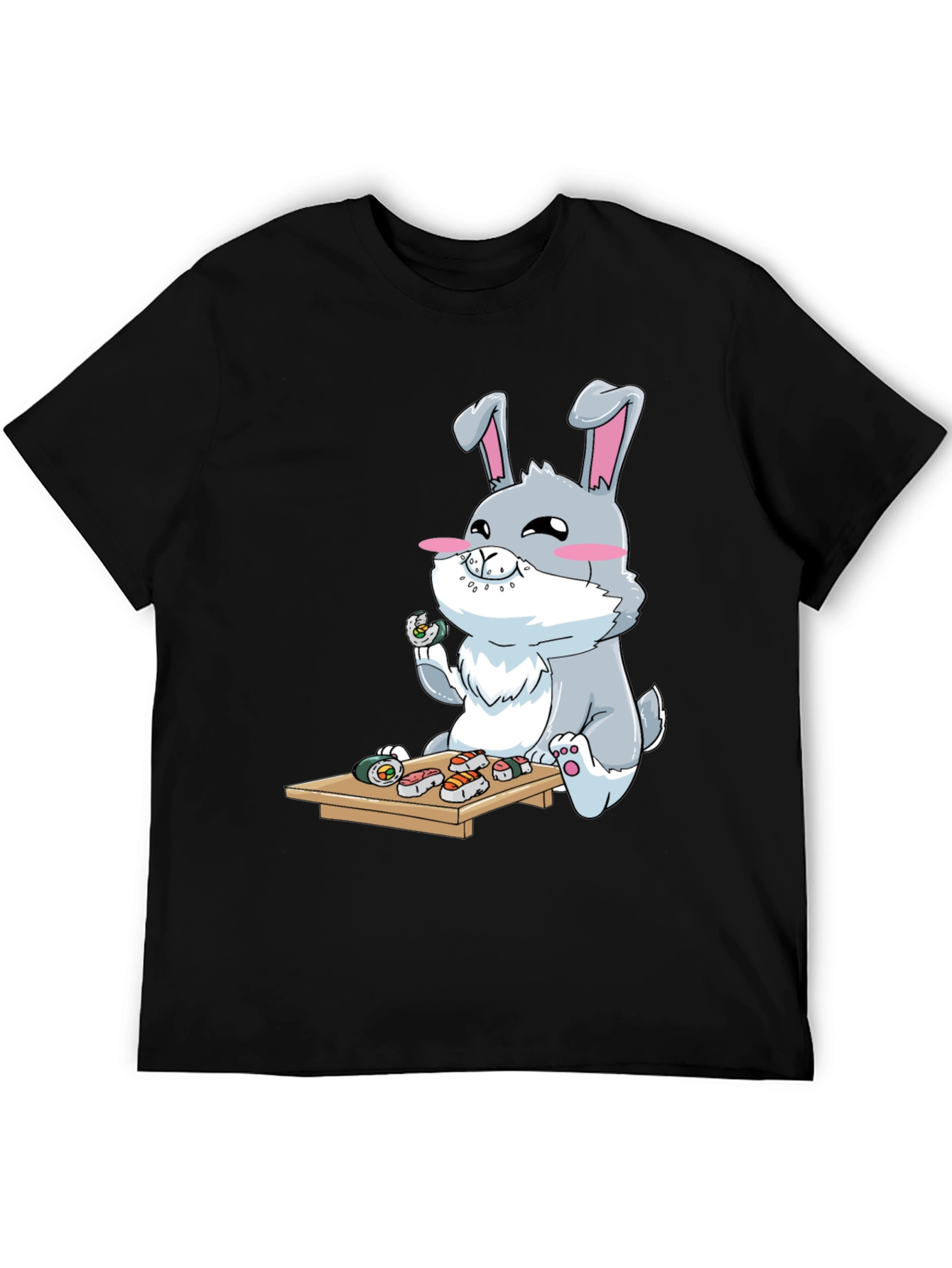 Sushi Loving Bunny Graphic T-Shirt