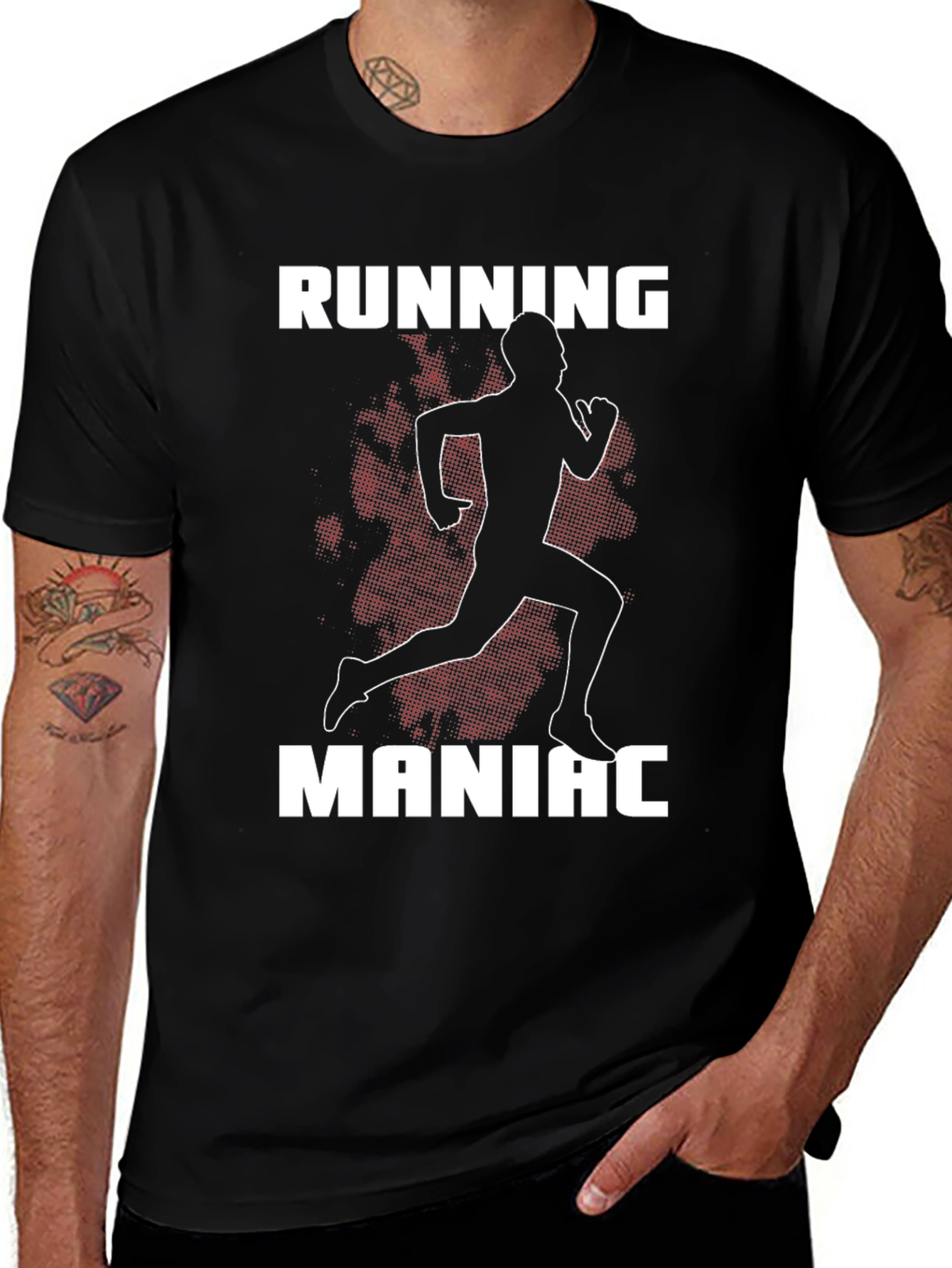 Running Maniac Graphic Tee - Black
