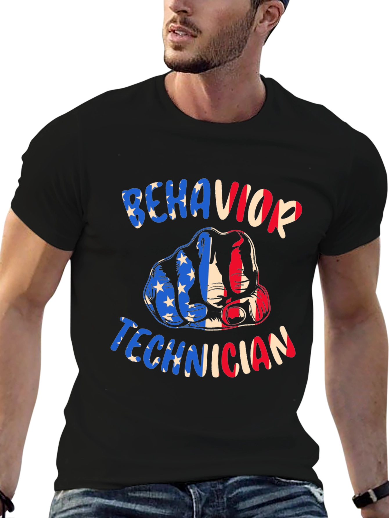 Behavior Technician Patriotic T-Shirt