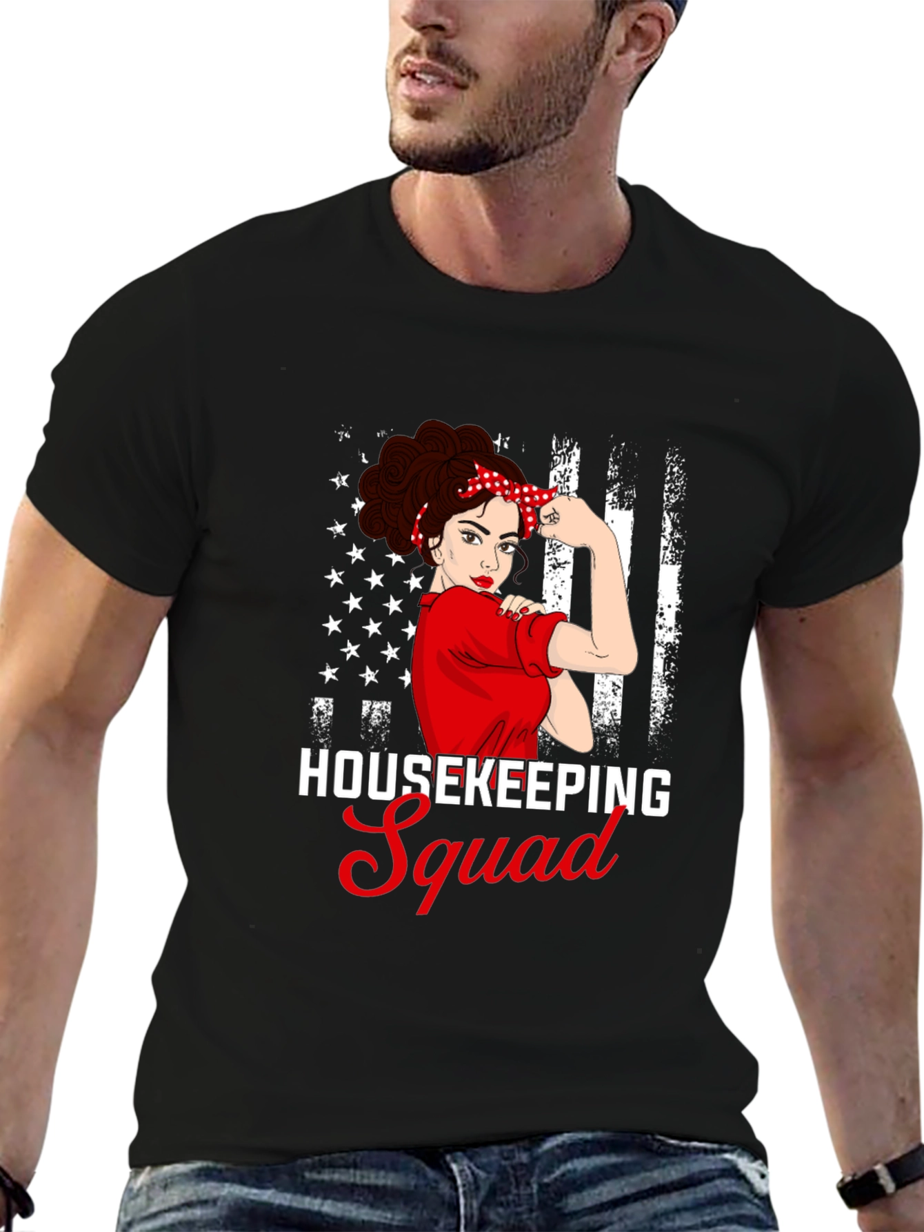 Housekeeping Squad T-Shirt - Rosie Riveter Inspired
