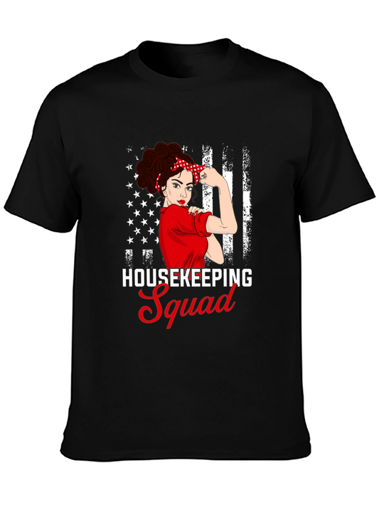 Housekeeping Squad T-Shirt - Rosie Riveter Inspired