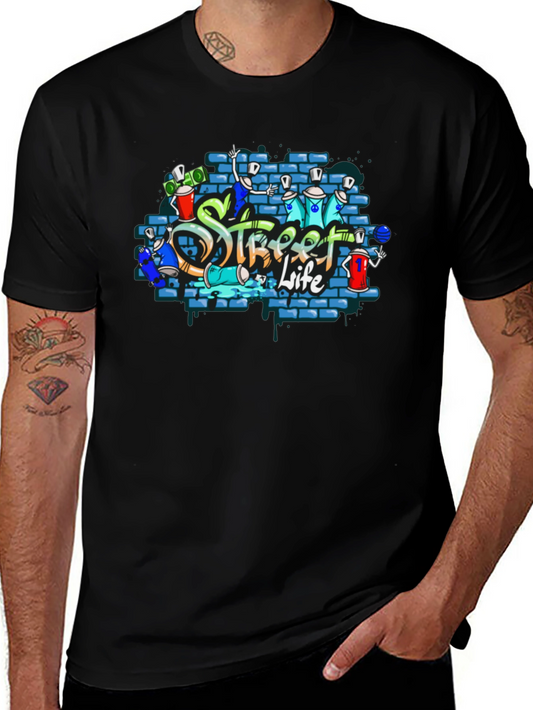 Street Life Graffiti Tee - Urban Style Shirt