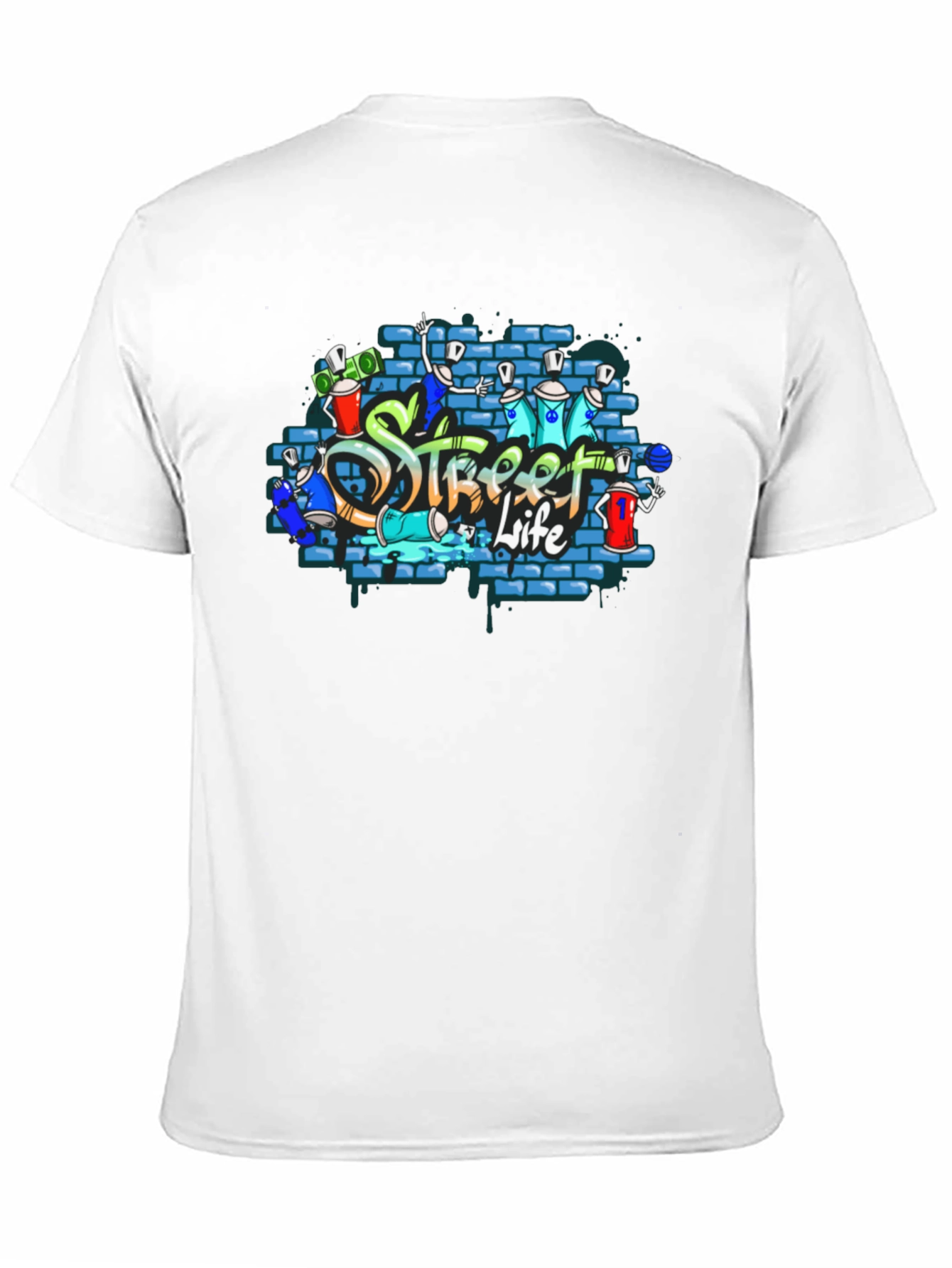Street Life Graffiti Tee - Urban Style Shirt