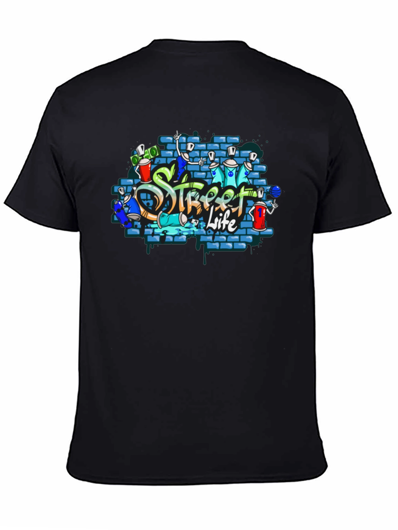Street Life Graffiti Tee - Urban Style Shirt