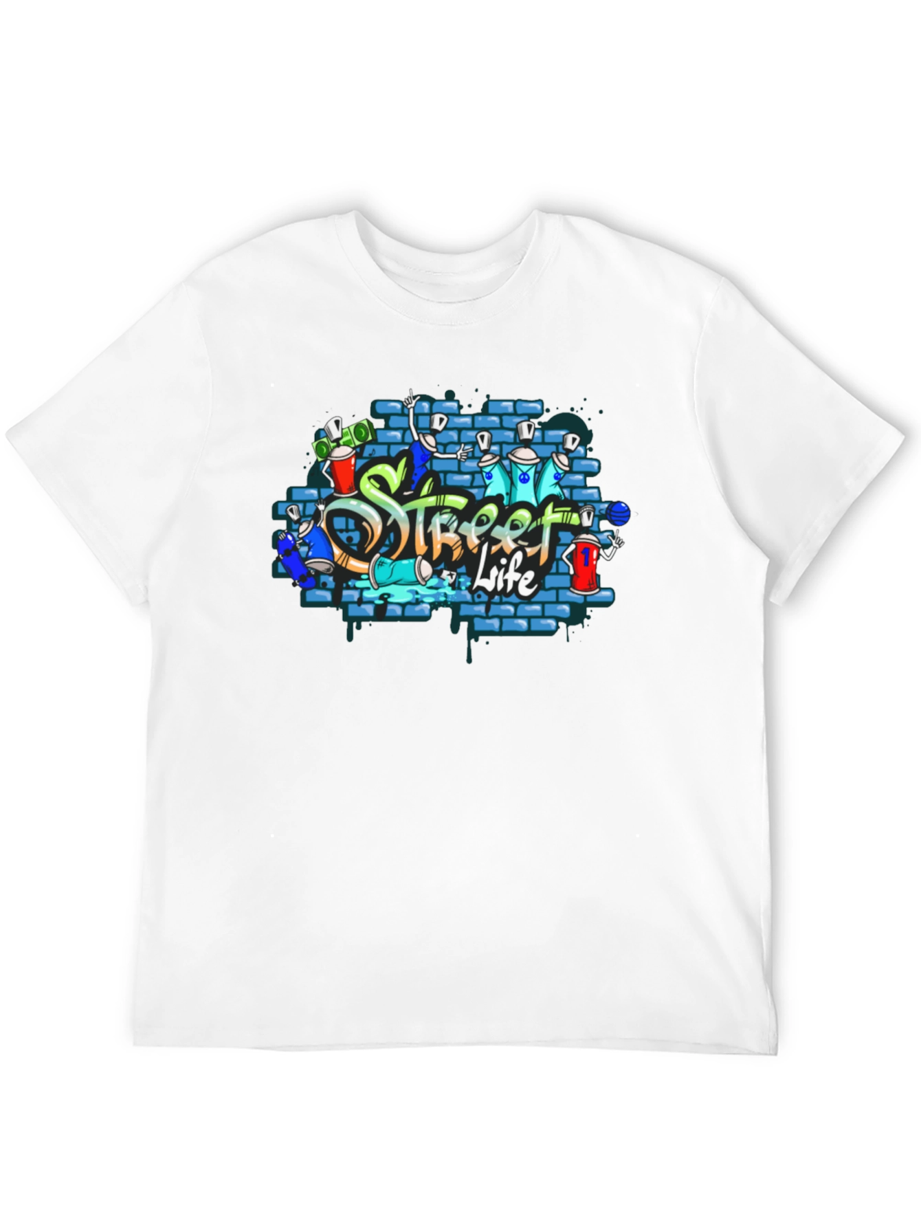 Street Life Graffiti Tee - Urban Style Shirt