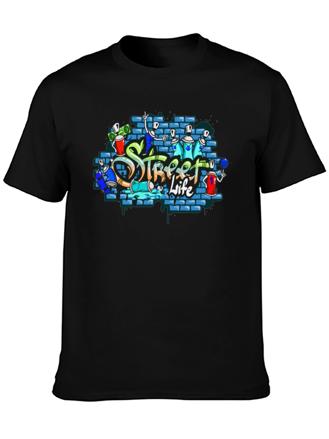Street Life Graffiti Tee - Urban Style Shirt