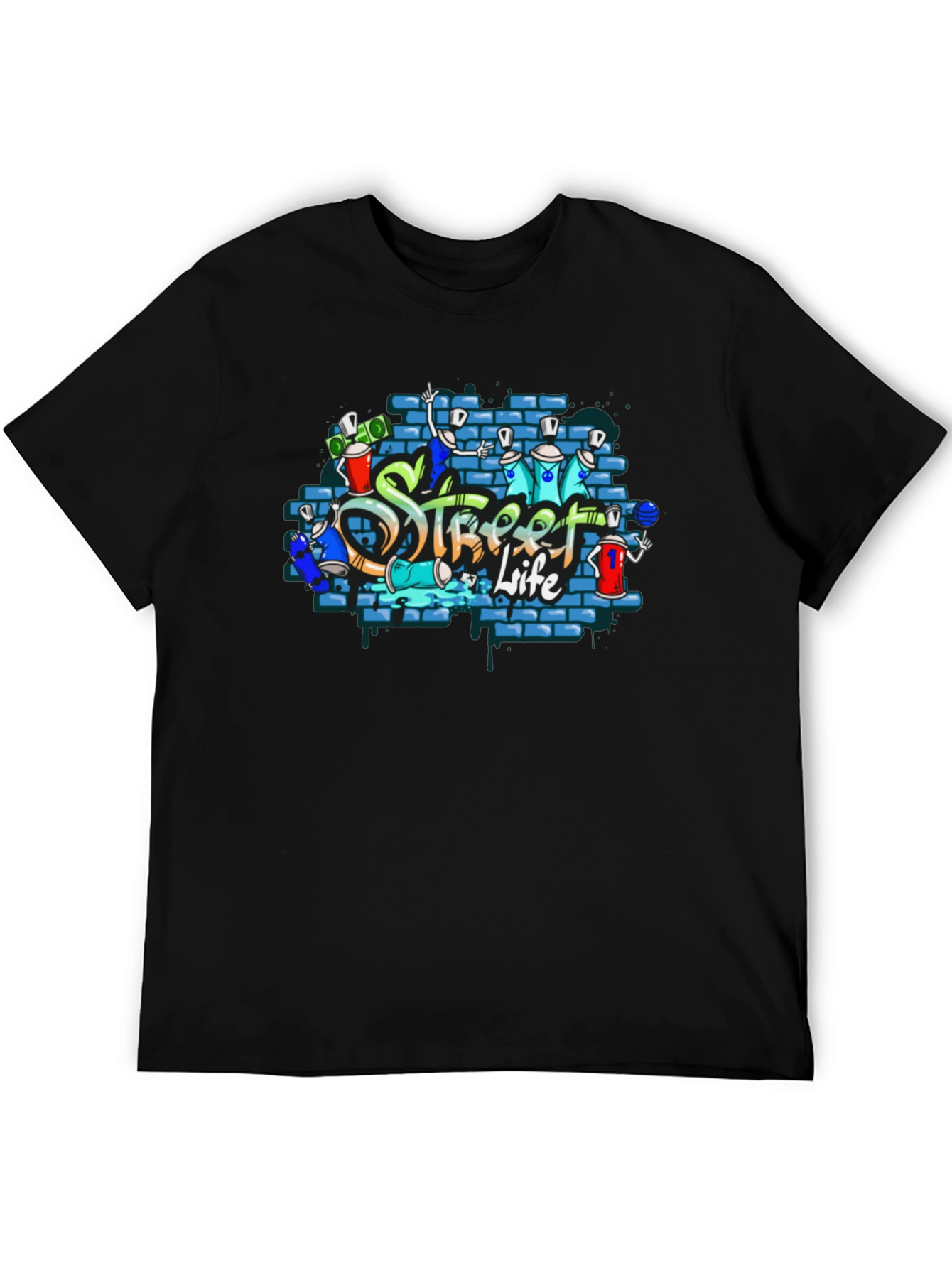 Street Life Graffiti Tee - Urban Style Shirt