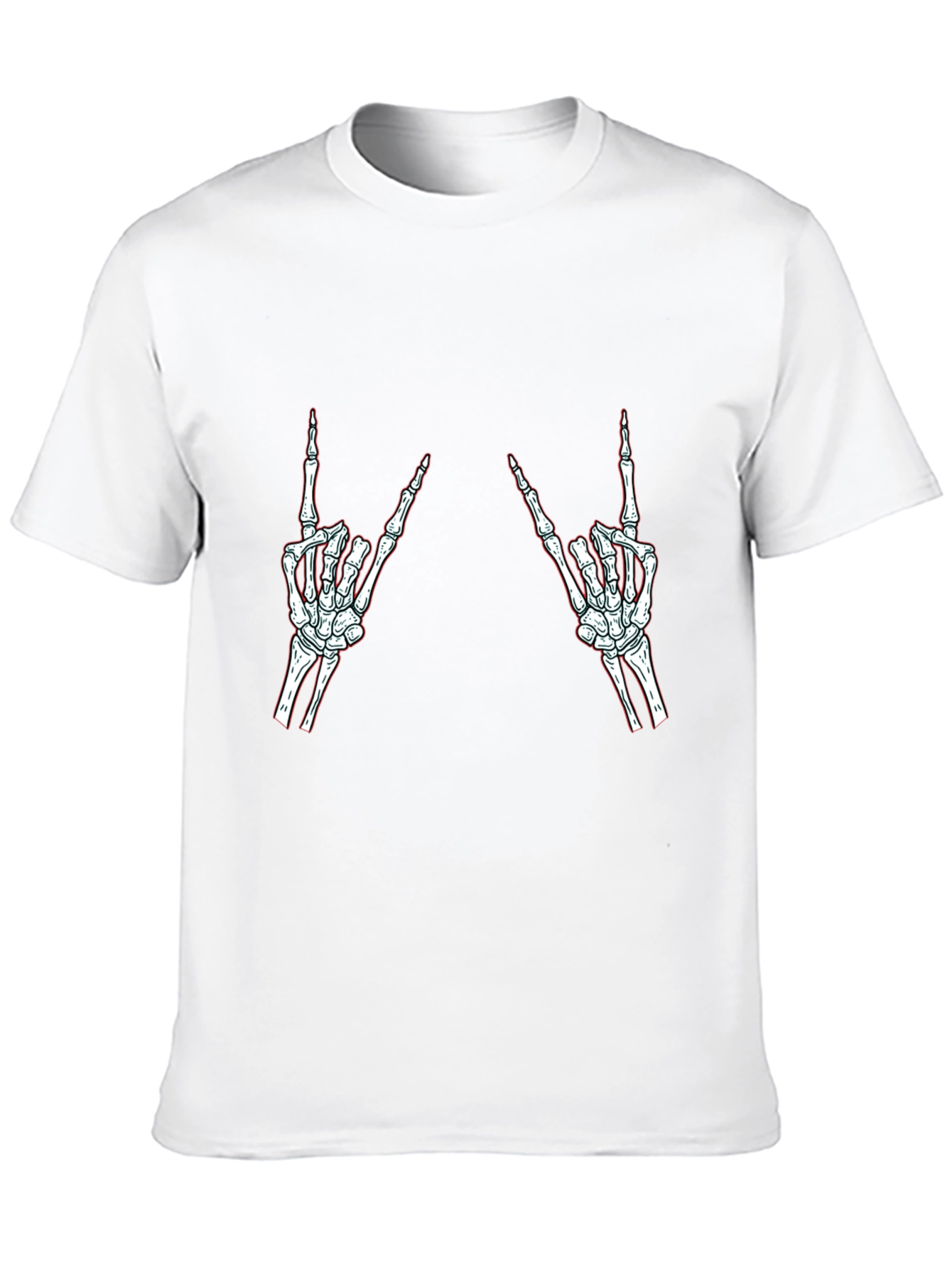 Rock On Skeleton Hand Graphic Tee