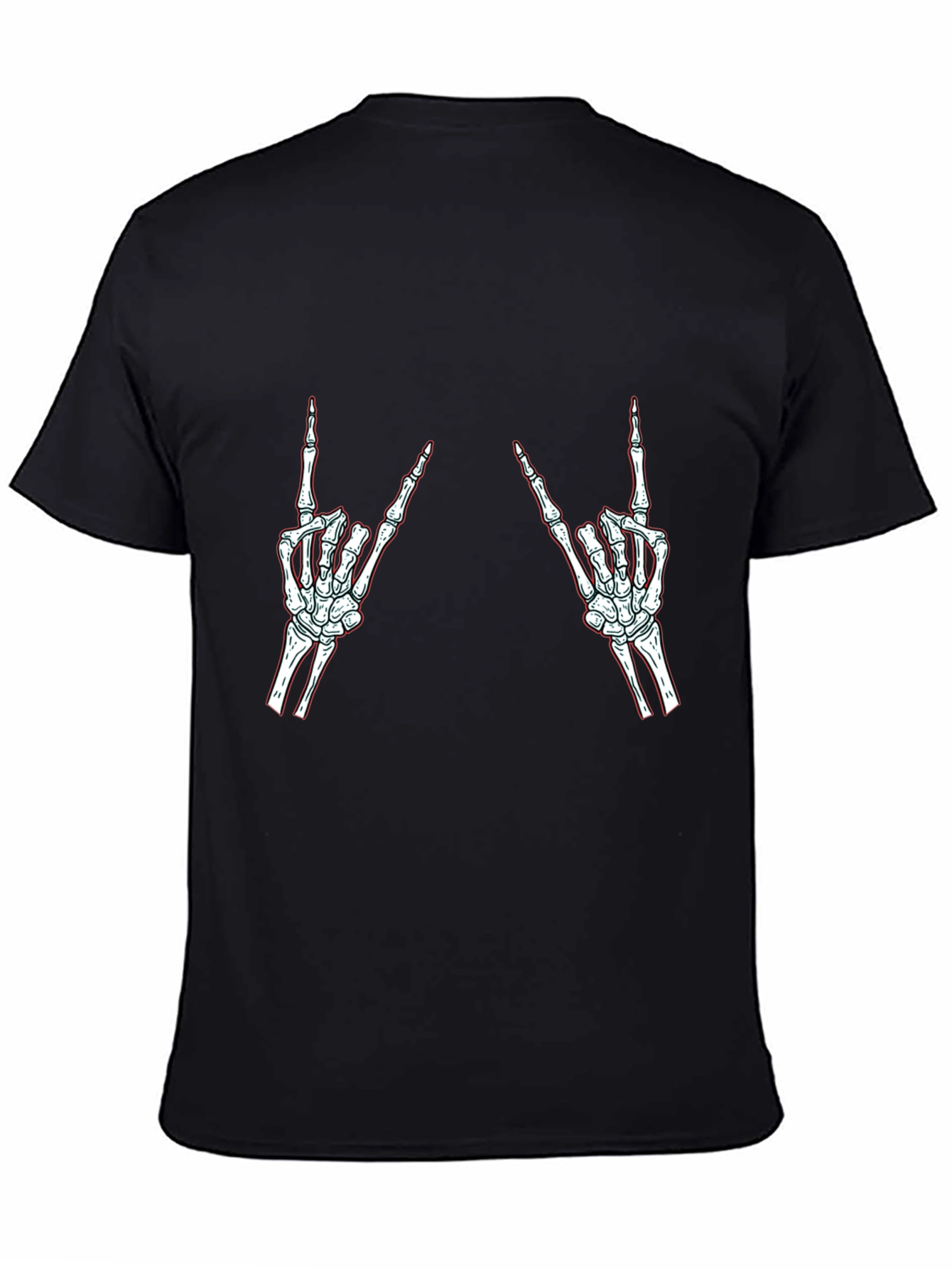 Rock On Skeleton Hand Graphic Tee