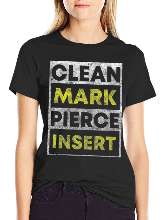 Clean Mark Pierce Insert Graphic Tee
