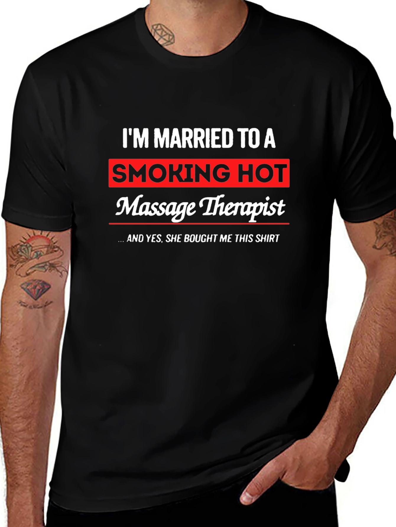 Funny Massage Therapist Husband T-Shirt